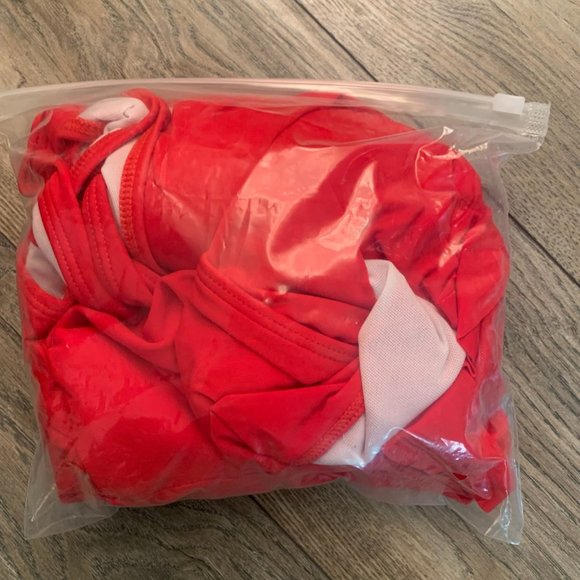 NEW‎ SELINK RED ONE PIECE RUFFLED SWIMSUIT XXL - Picture 10 of 10